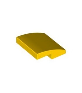 Yellow Slope, Curved 2 x 2 No Studs