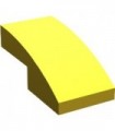 Yellow Slope, Curved 2 x 1 No Studs