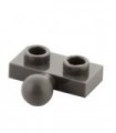 Dark Bluish Gray Plate, Modified 1 x 2 with Towball on Side