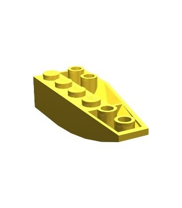 Yellow Wedge 6 x 2 Inverted Left