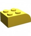 Yellow Brick, Modified 2 x 3 with Curved Top