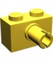 Yellow Brick, Modified 1 x 2 with Pin