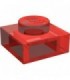 Trans-Red Plate 1 x 1