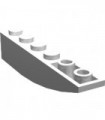 White Slope, Curved 6 x 1 Inverted