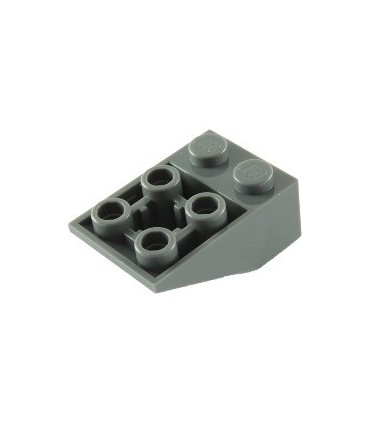 Dark Bluish Gray Slope, Inverted 33 3 x 2 with Connections between Studs