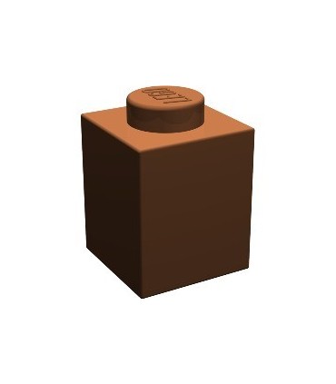 Reddish Brown Brick 1 x 1