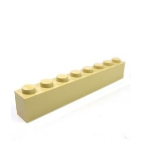 Tan Brick 1 x 8