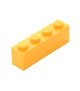 Bright Light Orange Brick 1 x 4