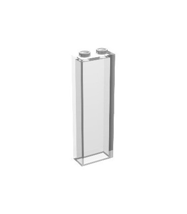 Trans-Clear Brick 1 x 2 x 5 without Side Supports