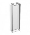 Trans-Clear Brick 1 x 2 x 5 without Side Supports