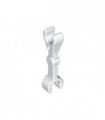 White Arm Mechanical, Straight with Clips at 90 degrees