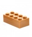 Medium Nougat Brick 2 x 4