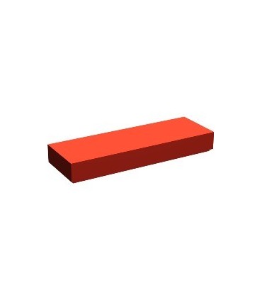 Red Tile 1 x 3