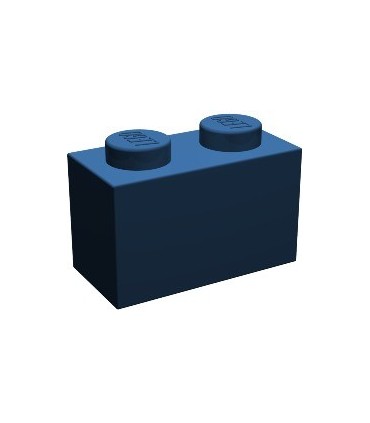 Dark Blue Brick 1 x 2
