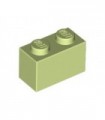 Yellowish Green Brick 1 x 2