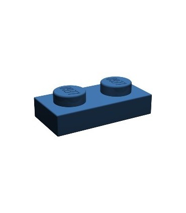 Dark Blue Plate 1 x 2