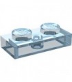 Trans-Light Blue Plate 1 x 2