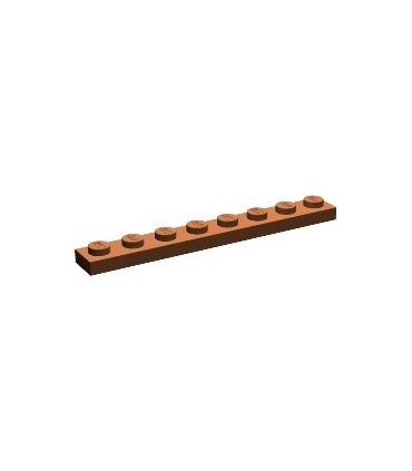Reddish Brown Plate 1 x 8