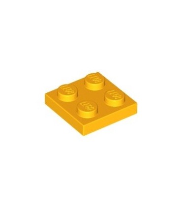 Bright Light Orange Plate 2 x 2