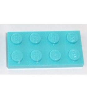 Medium Azure Plate 2 x 4