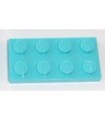 Medium Azure Plate 2 x 4