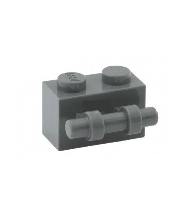 Dark Bluish Gray Brick, Modified 1 x 2 with Handle