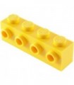 Yellow Brick, Modified 1 x 4 with 4 Studs on 1 Side