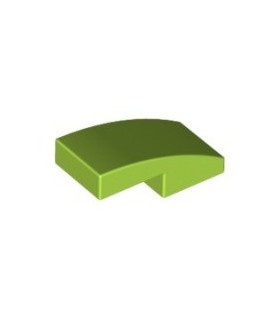 Lime Slope, Curved 2 x 1 No Studs