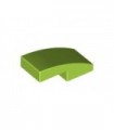 Lime Slope, Curved 2 x 1 No Studs