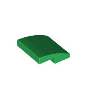 Green Slope, Curved 2 x 2 No Studs