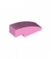 Bright Pink Slope, Curved 3 x 1 No Studs