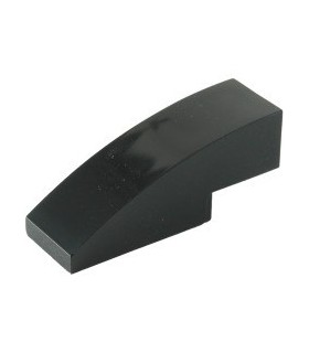 Black Slope, Curved 3 x 1 No Studs