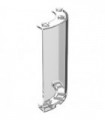 Trans-Clear Cylinder Quarter 4 x 4 x 6