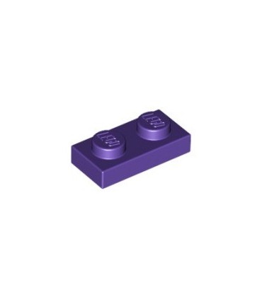 Dark Purple Plate 1 x 2
