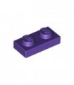 Dark Purple Plate 1 x 2