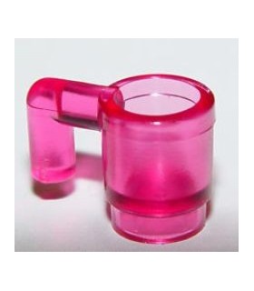 Trans-Dark Pink Minifig, Utensil Cup