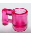 Trans-Dark Pink Minifig, Utensil Cup