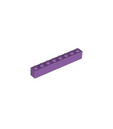 Medium Lavender Brick 1 x 8