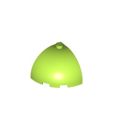 Lime Brick, Round Corner 3 x 3 x 2 Dome Top