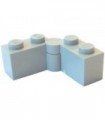 Light Bluish Gray Hinge Brick 1 x 4 Swivel - Complete Assembly