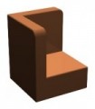 Reddish Brown Panel 1 x 1 x 1 Corner