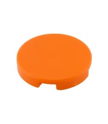 Orange Tile, Round 2 x 2 with Bottom Stud Holder