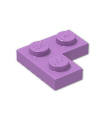 Medium Lavender Plate 2 x 2 Corner