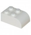 White Brick, Modified 2 x 3 with Curved Top