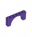 Dark Purple Brick, Arch 1 x 6 x 2 - Medium Thick Top without Reinforced Underside
