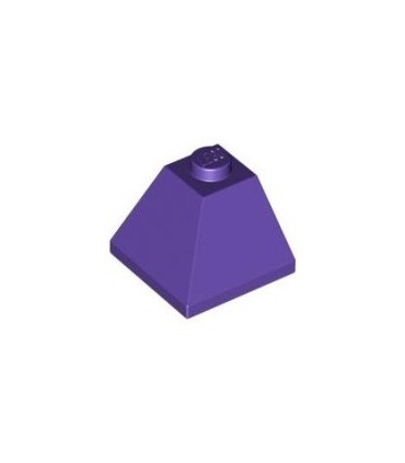 Dark Purple Slope 45 2 x 2 Double Convex