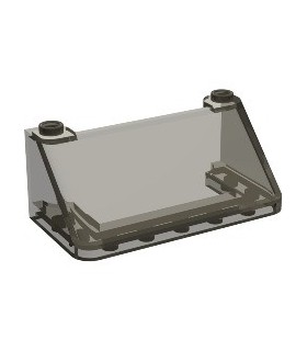 Trans-Black Windscreen 3 x 6 x 2