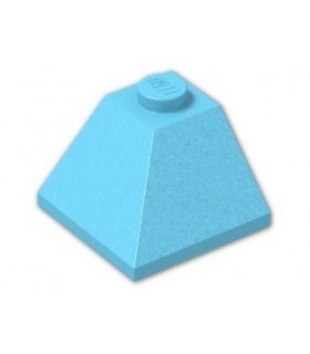 Medium Azure Slope 45 2 x 2 Double Convex