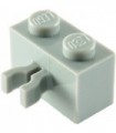 Light Bluish Gray Brick, Modified 1 x 2 with Vertical Clip