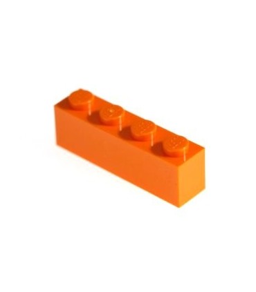 Orange Brick 1 x 4